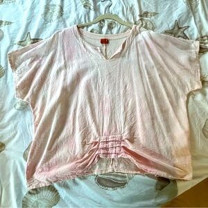 Oh My Gauze OS Cotton Top Pink Tie Dye